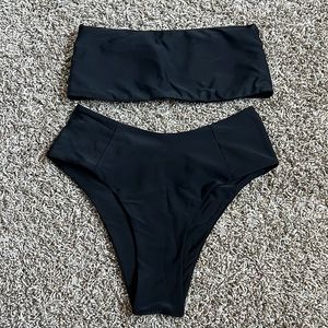 Shein black bikini set